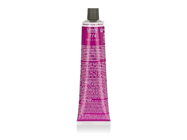 Londa Professional Permanent Color Crème Extra Rich (7/4 Medium Blond Copper), 60 ml