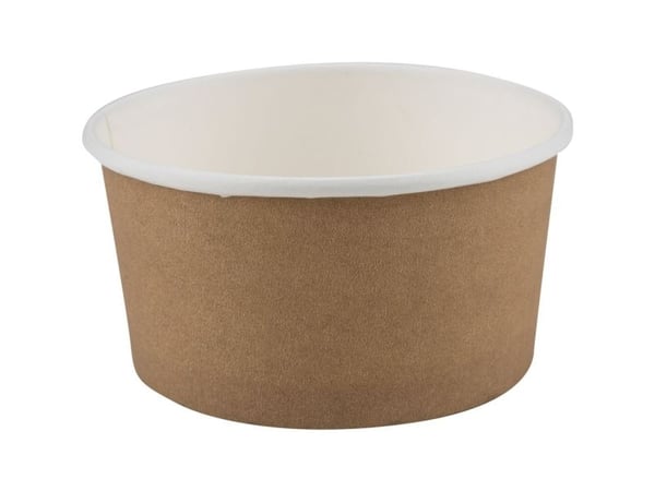 Bæger, ABENA Gastro, 4,7cm, Ø8,9cm, 170 ml, brun, pap/PE - (20 stk.)