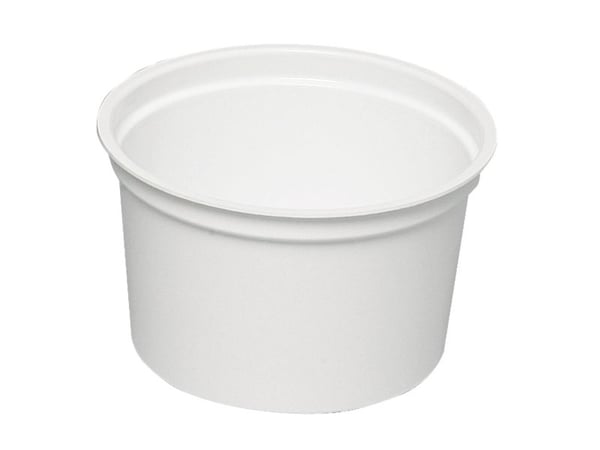 Protesebæger, ABENA, 6,5cm, Ø9,5cm, 300 ml, hvid - (20 stk.)