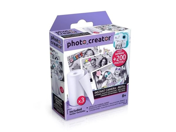 Canal Toys Photo Creator Instant Camera, Direkte Termisk, Hvit, 3 stykker