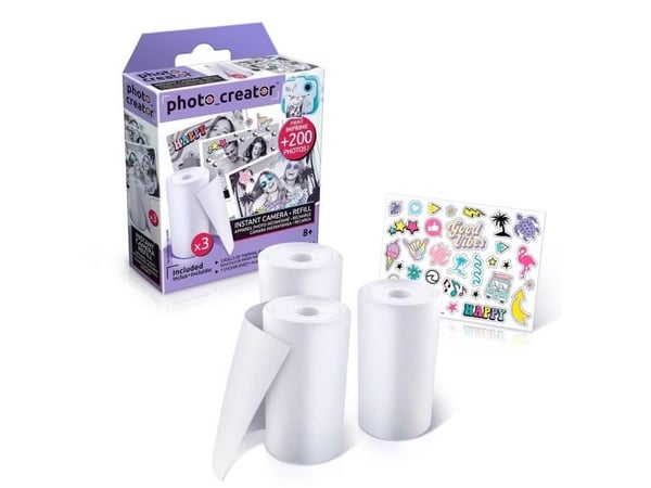 Canal Toys Photo Creator Instant Camera, Direkte Termisk, Hvit, 3 stykker