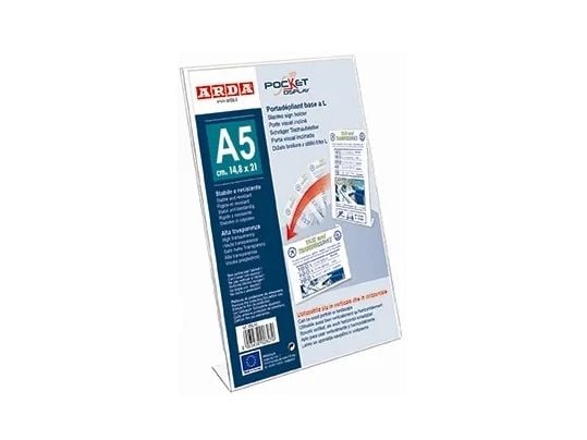 Skilteholder A5 L-fod