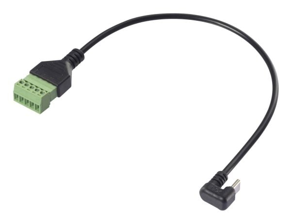 Renkforce USB-C®-sovitinkaapeli [1x USB-C®-liitin - 1x puristusliitin] RF-6443970 30 cm PVC-vaippa