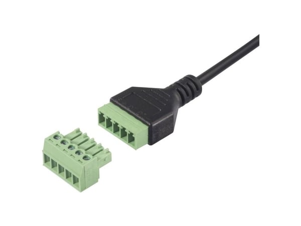 Renkforce USB-C®-sovitinkaapeli [1x USB-C®-liitin - 1x puristusliitin] RF-6443970 30 cm PVC-vaippa