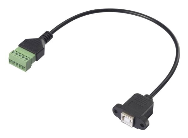 Renkforce USB 2.0-adapterkabel [1x 2.0-kontakt B - 1x klemmetilkobling] RF-6443972 30 cm (RF-6443972)