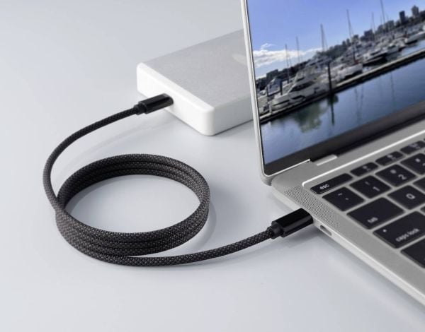 Renkforce RF-6437920, 1 m, USB C, USB C, USB 2.0, 0,48 Gbit/s, Sort
