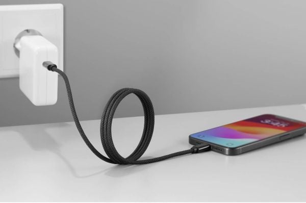 Renkforce RF-6437920, 1 m, USB C, USB C, USB 2.0, 0,48 Gbit/s, Sort