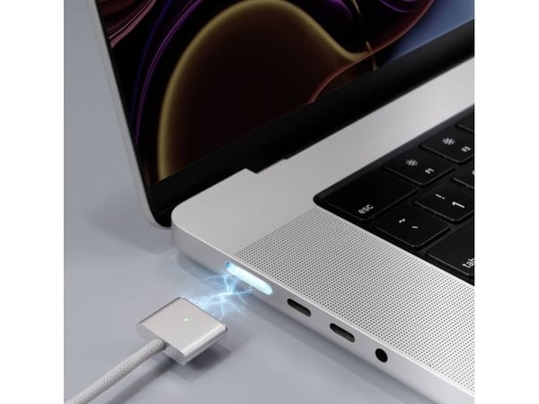 Renkforce RF-6437914, 1 m, USB C, MagSafe 3, Hvit