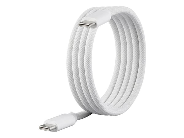 Renkforce RF-6437918, 1 m, USB C, USB C, USB 2.0, 0,48 Gbit/s, Valkoinen