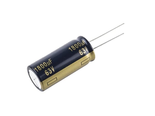 Panasonic EEUFC1J182, Fast kondensator, Aluminium, Volym, Cylindrisk, ?DC, 50 styck