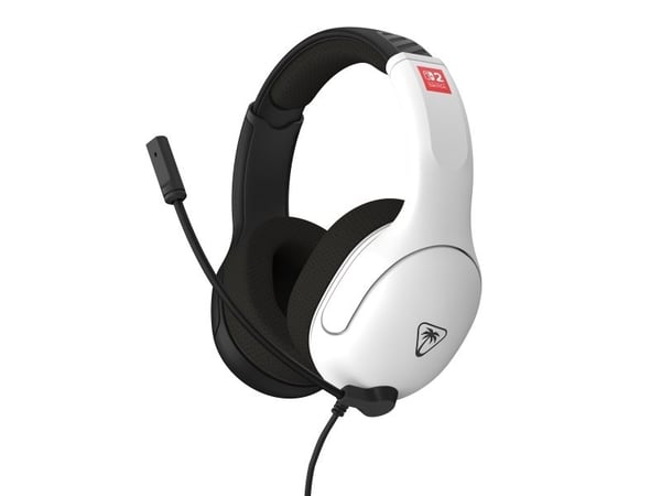 Turtle Beach Airlite Fit, Koblet med ledninger (ikke trådløs), Spilling, 20 - 20000 Hz, 228 g, Hodesett, Svart, Hvit