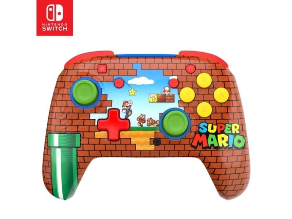 Turtle Beach Rematch - Håndkonsoll - trådløs - Mario murstein - for Nintendo Switch, Nintendo Switch 2, Nintendo Switch Lite, Nintendo Switch OLED