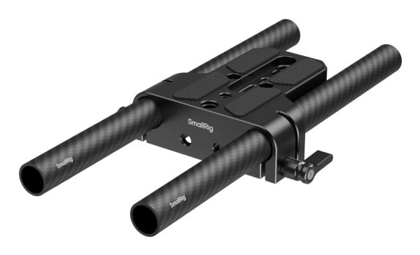 SmallRig 5609, Monteringsplate, Sort, Karbonfiber, Silikon, 1/4, 3/8", 106 mm, 26 mm