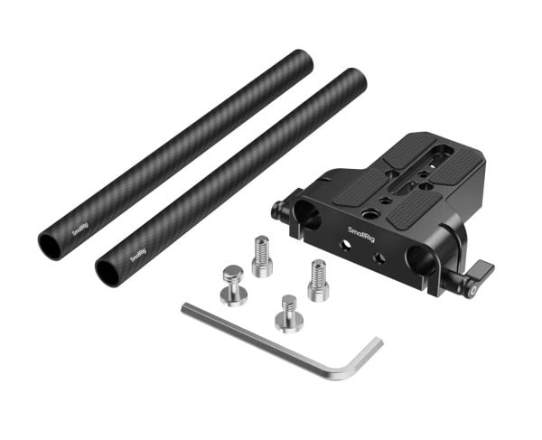 SmallRig 5609, Monteringsplate, Sort, Karbonfiber, Silikon, 1/4, 3/8", 106 mm, 26 mm
