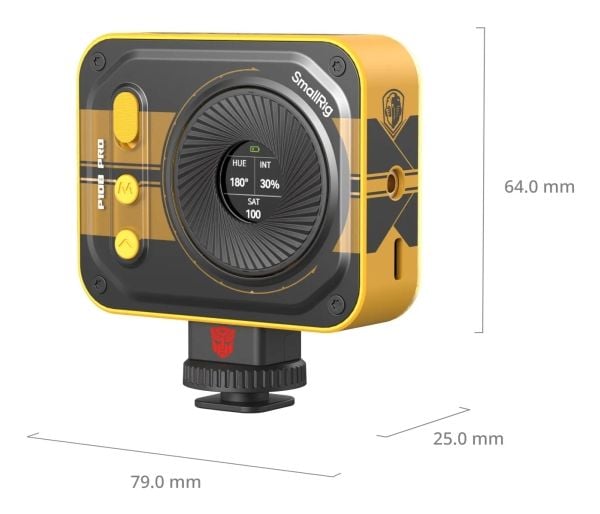 SmallRig 5511, 5 W, LED, 2500 K, 6500 K, Metallisk, Batteri