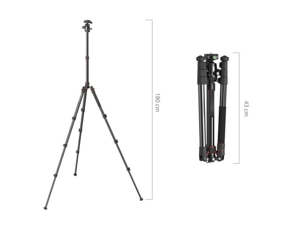 SmallRig 5629, 3 jalkoja, musta, 10,8 cm, 1,56 kg