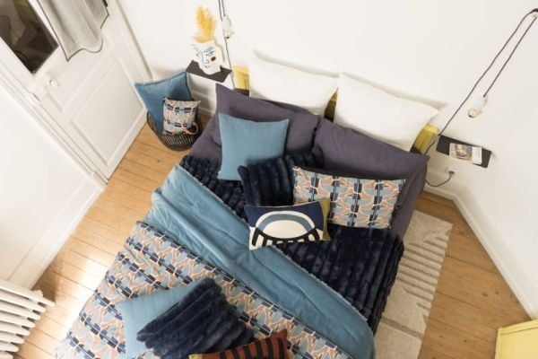 VIVARAISE FARA BLANKET Steel 135X200