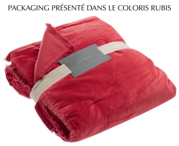 VIVARAISE FARA BLANKET Rosew 135X200