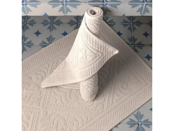 VIVARAISE ENZO BATH MAT Snow 70X140