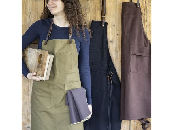 VIVARAISE LEO APRON Coffee 70X90