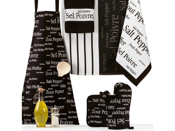VIVARAISE SEL&POIVRE POTHOLDER Black 20X20