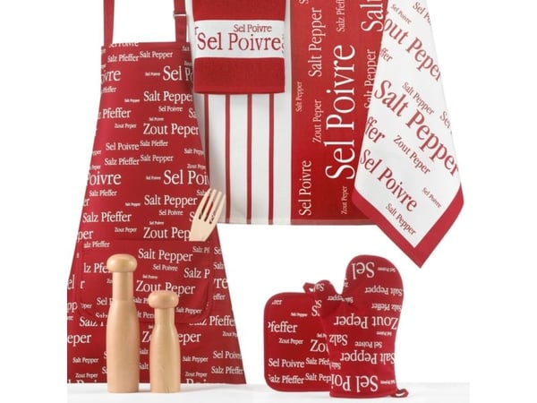 VIVARAISE SEL&POIVRE TOWL Red 50X70