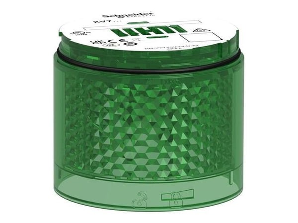 SCHNEIDER ELECTRIC ljusmodul för Harmony XVB7 ljuspåle i Ø70 mm i grön färg med LED som lyser konstant