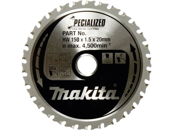 Skjæreskive for aluminium MAKITA 150x20x1,6mm 52T