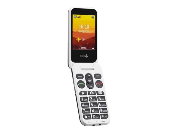 Doro Leva L20, Simpukka, Yksittäinen SIM, 7,11 cm (2.8"), 2 MP, 1150 mAh, musta, Valkoinen