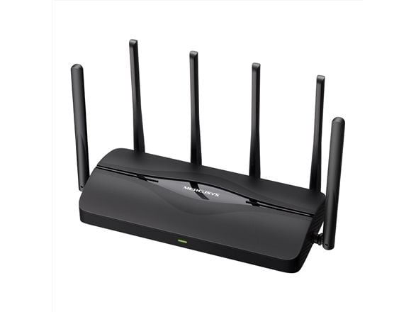 Mercusys BE6500 Dual-Band Wi-Fi 7 Router, Wi-Fi 7 (802.11be), Dobbelbånd (2.4 GHz / 5 GHz), Ethernet/bredbåndsforbindelse, Svart, Frittstående router