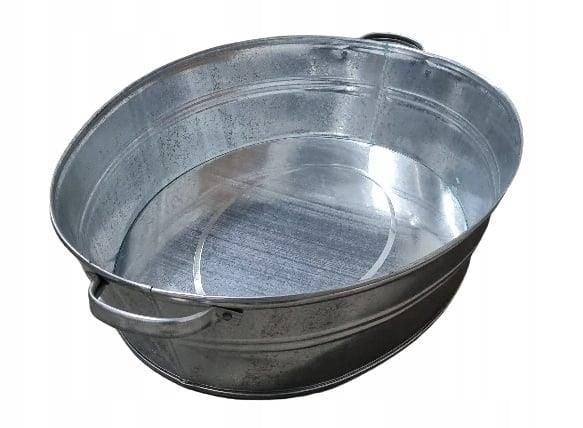 Galvaniserad hink 27 L 60×48×15 cm