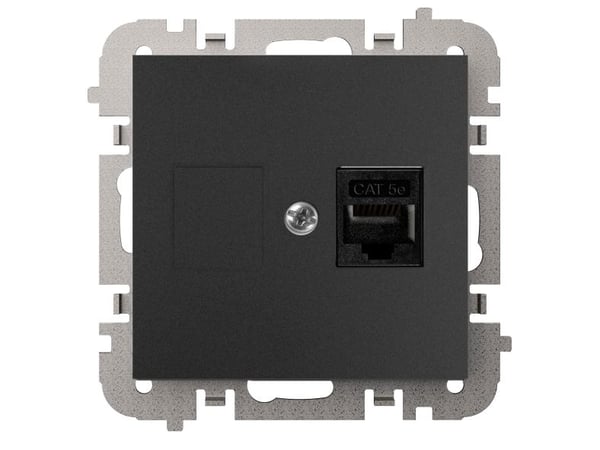 Elektroplast RJ45-uttag svart