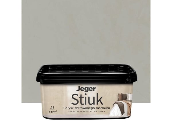 Dekorativ puss Jeger STIUK GRAY, grå, 2 l