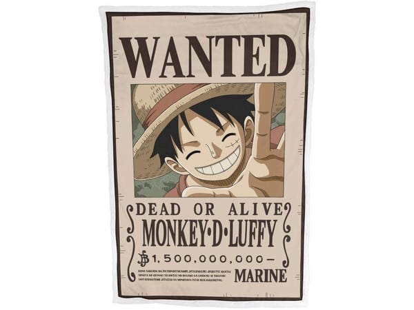 One Piece Sherpa fleecepledd 100x150 cm