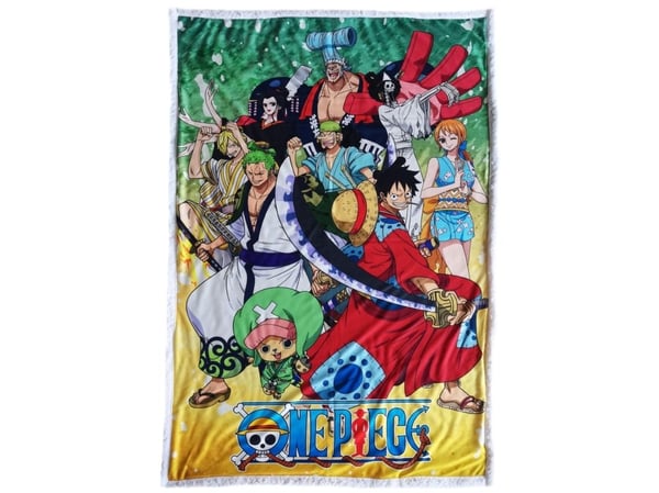 One Piece Sherpa fleece-pledd 100x150 cm