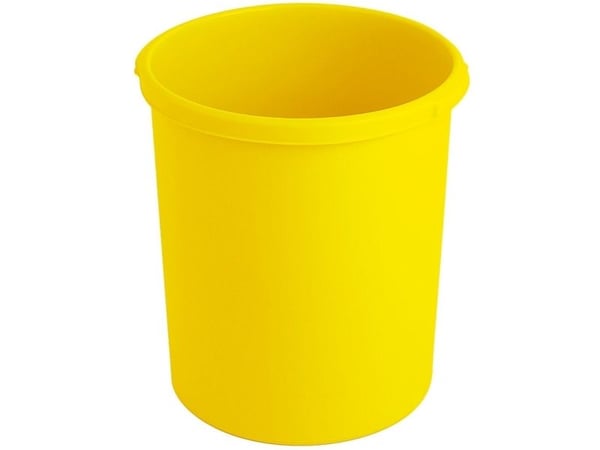 Papirkurv, V-Part, gul, plast