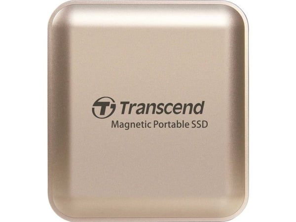 Transcend ESD420 - SSD - 2 TB - ekstern (bærbar) - USB 3.2 Gen 2x2 (USB-C kontakt) - gullchampagne