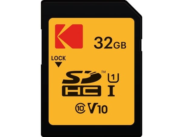 Kodak - Flashminnekort - 32 GB - UHS-I U1 / Class10 - 580x - SDHC UHS-I