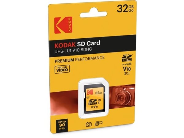 Kodak - Flashminnekort - 32 GB - UHS-I U1 / Class10 - 580x - SDHC UHS-I