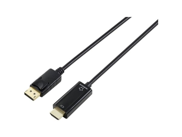 Renkforce RF-5179186, 1 m, DisplayPort, HDMI, Hankjønn, Hankjønn, Rett