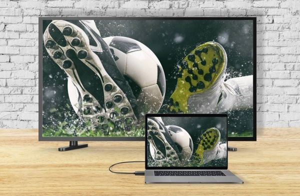 Renkforce RF-5179186, 1 m, DisplayPort, HDMI, Hankjønn, Hankjønn, Rett