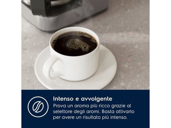 Electrolux E5CM1-6ST, Kaffebrygger (drypp), 1,375 l, Malt kaffe, 1000 W, Rustfritt stål