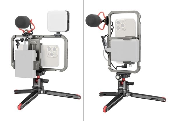 SmallRig 3384C, Videosett, Sort, Grå, Rød, Aluminium, Silikon, Alle merker, 2 år, LED