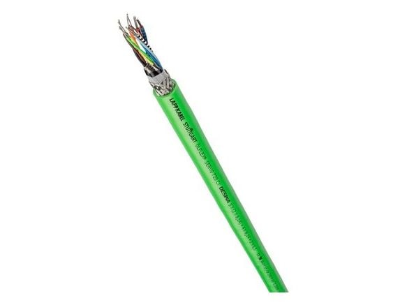 Lapp ÖLFLEX SERVO 728 CY, Kabel för medelhög spänning, Grön, Polyvinylklorid (PVC), Koppar, 2 mm ², 71 kg/km