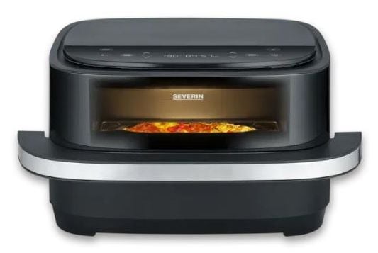 Severin FR 2464, 1 pizza(er), Svart, Sølv, Digitalt, 230 °C, 40 - 230 °C, 4 l
