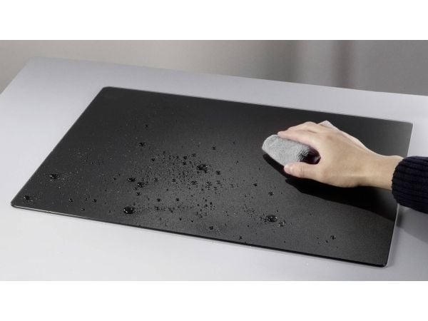 Renkforce RF-6697026, Sort, Monokromatisk, Glass, Musematte til gaming