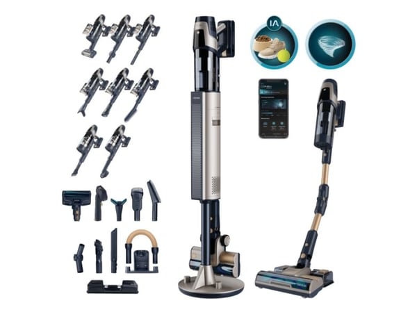 Cecotec Conga Rockstar 11500 Odyssey Station Connected IA, 2-in-1-varsi-imuri, Pussiton, musta, 1,7 L, Suorakulmainen, Kuiva