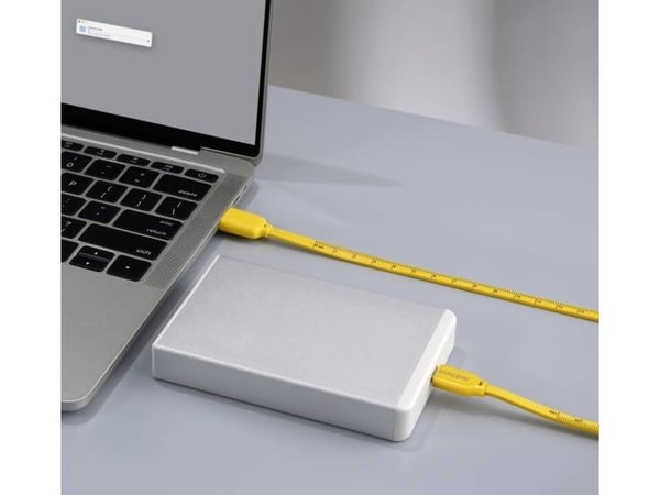 Renkforce USB-kabel USB 2.0 USB-C® stik, USB-A-hanstik 1,00 m Gul #####Dimensjon avtrykk (metrisk) RF-6721076
