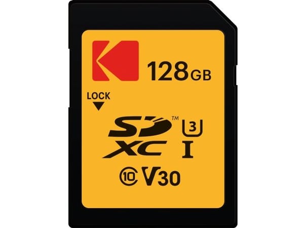 Kodak - Flashminnekort - 128 GB - UHS Class 3 / Class10 - 650x - SDXC UHS-I