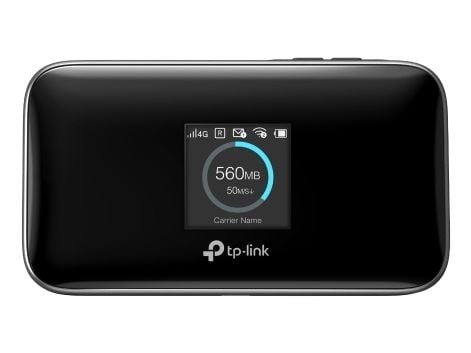 TP-Link M7750(EU), Mobilnettverksruter, Sort, Bærbar, TFT, 3,66 cm (1.44"), 802.11a, 802.11b, 802.11g, Wi-Fi 4 (802.11n), Wi-Fi 5 (802.11ac)
